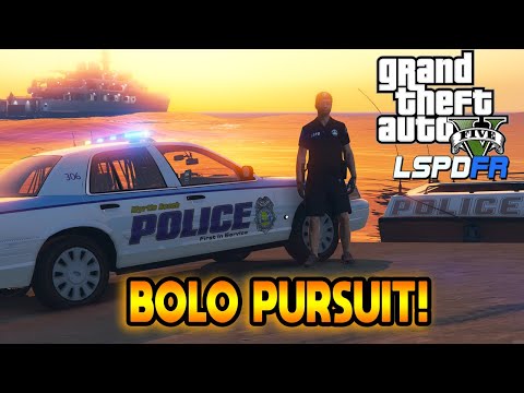 GTA 5 Mod LSPDFR - Myrtle Beach Police - BOLO Epic Police Pursuit!