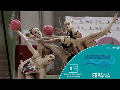 Conjunto España Junior - Spain Junior Team (5 pelotas / 5 balls) - European Championship Varna 2021