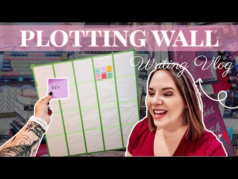 Creating A Plotting Wall For My New Novel 📝✨ ROUGH DRAFT DIARIES DAY 10 VLOG