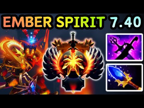 🔥 NEW PATCH 7.40 !!! EMBER SPIRIT MID PATCH DAY MECHANICS CHECK | DOTA 2 GAMEPLAY 🔥