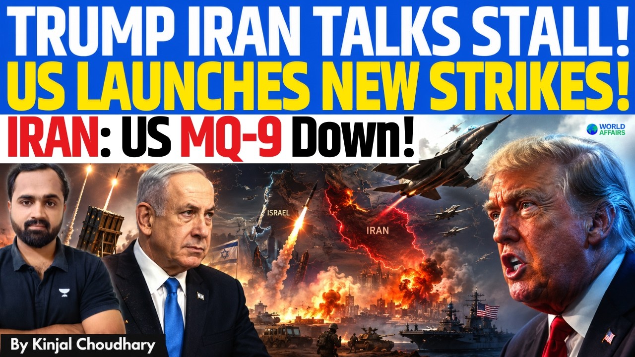 Trump Iran Talks Fail - US Strikes Bandar Abbas & Mine Boats, Iran Downs MQ-9 Reaper Drone! | Kinjal