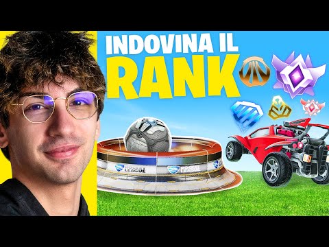 GUESS THE RANK su ROCKET LEAGUE con GLADIATOR ⚽️
