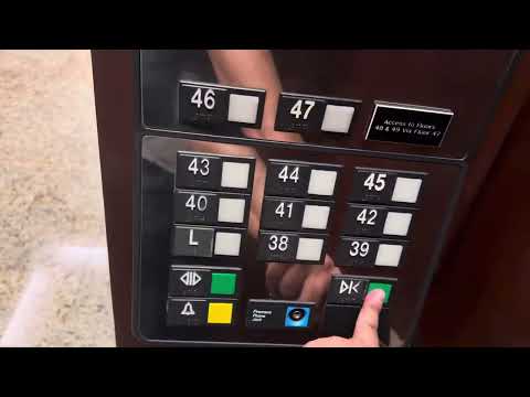 Otis Elevonic 401 Traction Elevators (38-47) High-Rise @ 1700 Pacific in Dallas, TX