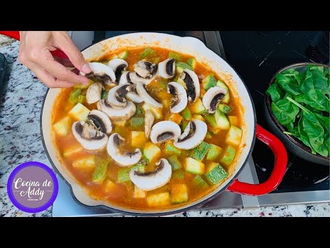 Todo en una Sartén ALMUERZO/CENA SIN CARNE, Fácil y Rendidora p/Diabetes, Cancer, bajar Colesterol.