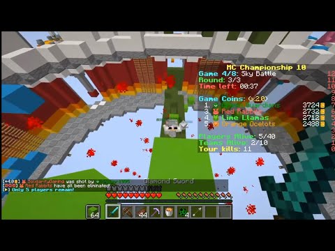 Technoblade MCC 10 Sky Battle sequence