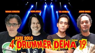 Download lagu #6 | AKSI SOLO DRUM DARI 4 DRUMMER DEWA 19 || WAWAN, WONG AKSAN, TYO NUGROS, AGUNG GIMBAL. mp3