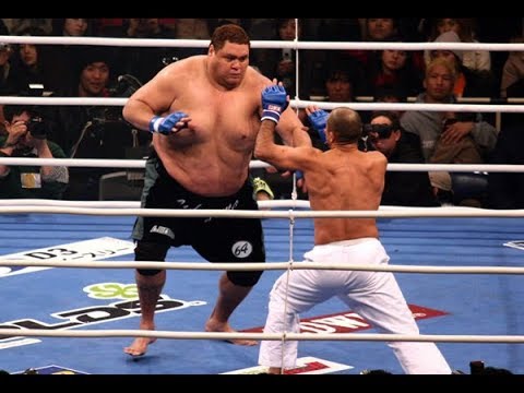 Royce Gracie vs Akebono Tarō (Sumo Wressler) Classic !!!