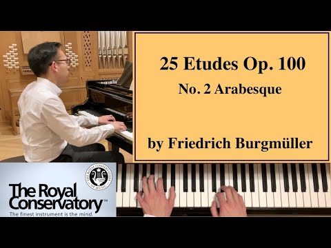 Burgmuller: Arabesque, from: 25 Etudes Op. 100 (No. 2) [Piano Tutorial] - RCM Piano Level 3