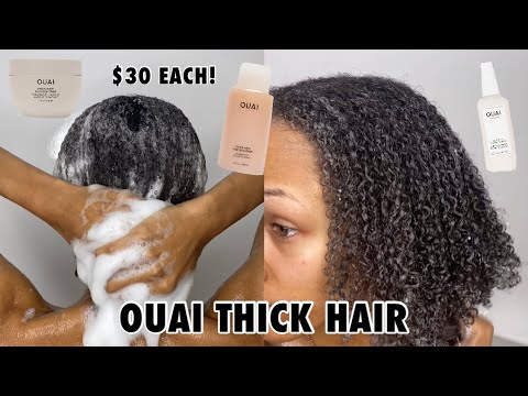 Trying Ouai THICK Hair Products On Natural Hair | $30...