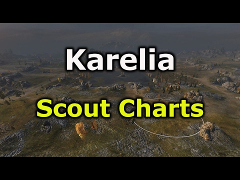 World of Tanks: Scout Guide Charts - Karelia - Assault Defense (9.17)