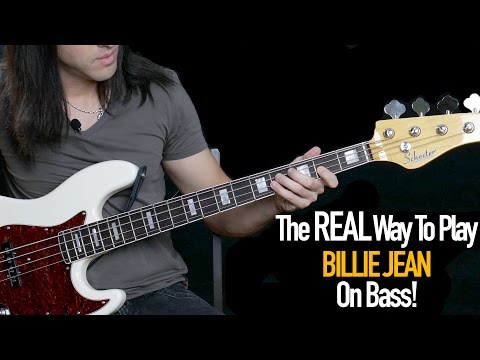 The REAL Way To Play Billie Jean on Bass (The Bass Wizard)
