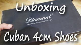 Unboxing Diamant Cuban 4cm Heel Latin Ballroom Shoes
