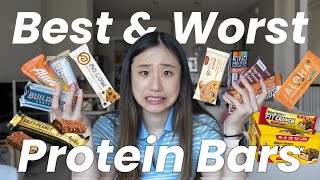 Dietitian Ranks Best and Worst Protein Bars