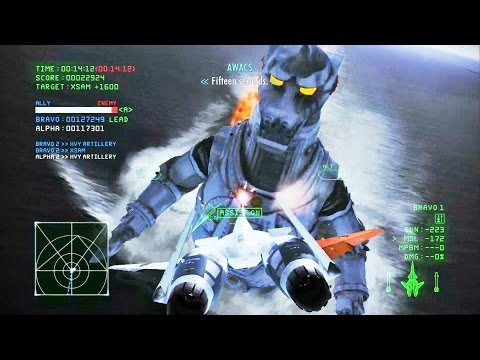 Ace Combat Infinity - Mecha Godzilla vs ADFX-01 Morgan (MPBM)