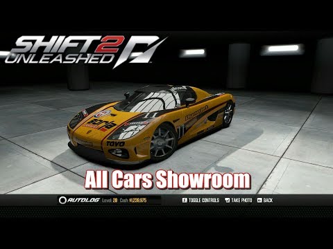 Retro Racing Games : Need For Speed Shift 2 Unleashed - All Cars Showroom