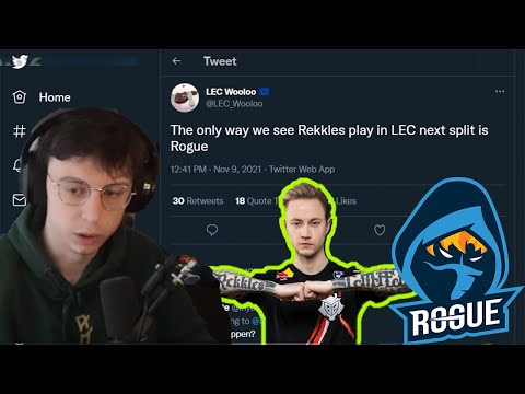 Caedrel reacts to Rekkles going to Rogue Tweet