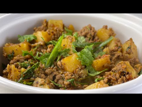 Aloo Keema recipe | How to make Beef Mince with Potato with easy and different style | Qeema Aloo