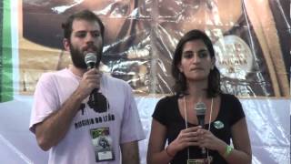 Sara Al Suri na atividade de apresentação do PSTU no I Encontro do MML