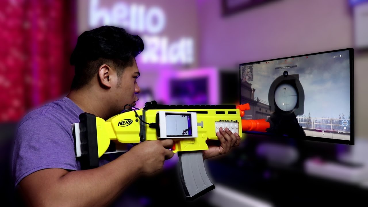 Playing Call of Duty Warzone with a Nerf gun! - YouTube