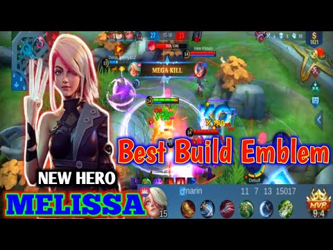 Melissa Best Build Emblem and Item Build😍😘| Mobile Legends