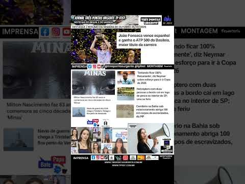 Jornal Três Pontas Urgente Tp Fest 📰 Notícias de Três Pontas/MG - 26/10/2025