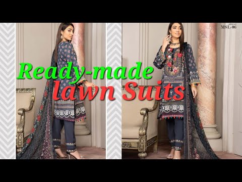 READY-MADE TRADITIONAL LAWN SUITS MUNIRA DESIGNER AT ROCHDALE BAZAAR CLOTHING SHOP INDIAN PAKISTANI