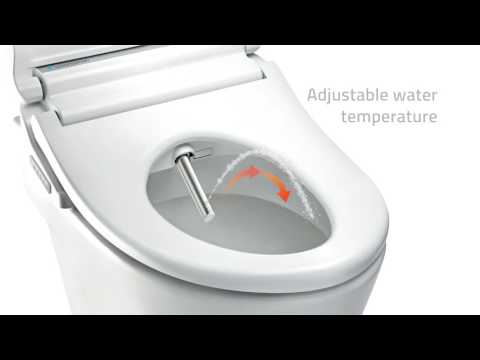 White electronic bidet