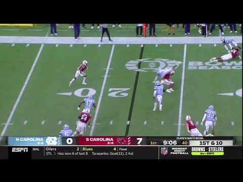 2021 Dukes Mayo Bowl USC vs UNC - Juju McDowell 11 Yd Run