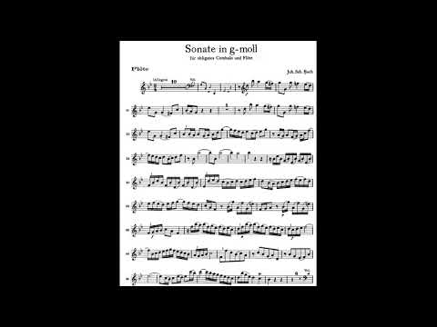BACH  Sonata  in  Sol minor(g moll) BWV 1020/ 1. Allegro