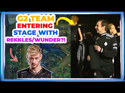G2 Team Entering LEC Studio With Wunder and Rekkles?!