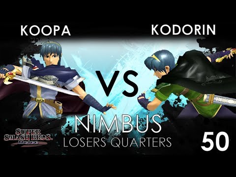 Nimbus #50 - SFS | KoopaTroopa895 (Marth) VS KoDoRiN (Marth) - SSBM Losers Quarters