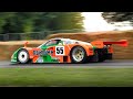 Mazda 787B Group C Demo Runs On Goodwood Hillclimb Accelerations Revs 4 Rotor 26B Sound