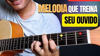 Pegue a MELODIA assim e você encontra QUALQUER tom de OUVIDO NO VIOLÃO rapidão.