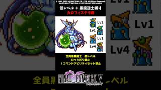 FF5 黒魔道士だけでカロフィステリ 低Lv FINAL FANTASY V SFC版 job unification & Low-Level Run VS Calofisteri