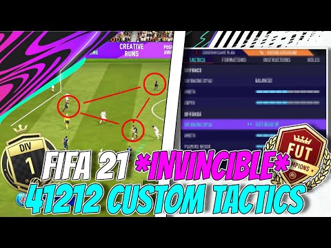 FIFA 21 BEST 30-0 41212 PRO CUSTOM TACTICS FIFA ULTIMATE TEAM 1ST IN WORLD | HOW TO USE 41212