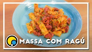 Renato Carioni ensina uma receita super prática e fácil de fazer: Massa com  ragu de linguiça defuma