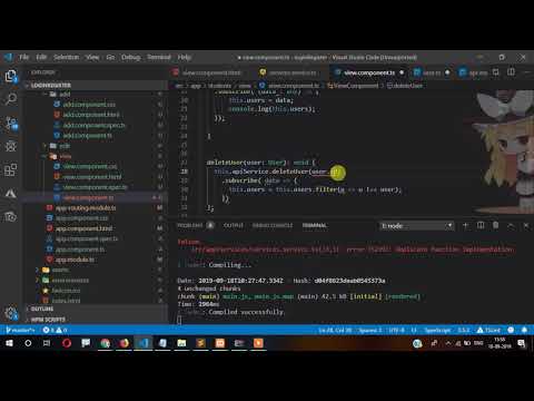Angular 8 DELETE PHP MySql Login Register and CRUD Operation