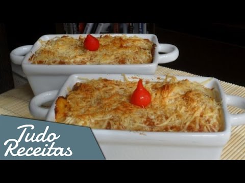 Escondidinho de frango com batata doce