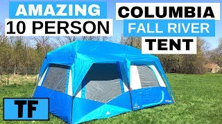 Best Columbia Fall River 10 Person Instant Tent Unboxing Setup and Review - 15 x 10