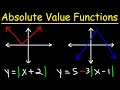 How To Graph Absolute Value Functions - Domain & Range