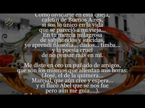 Astor Piazzolla - "Cafetín De Buenos Aires" (Letra - Lyrics)