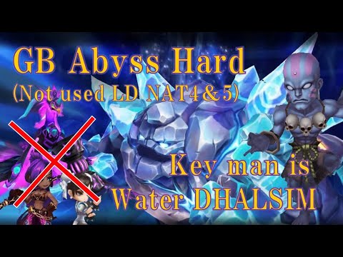SummonersWar GB Abyss Hard【Not used NAT LD4&5】Recommend the water DHALSIM(English Translation Ver)