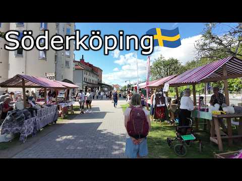 Sweden, walking tour of the town Söderköping