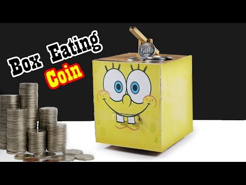 DIY Projects How To Make Box Eating Coin | DIY Coin Saving Bank