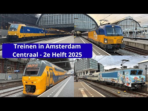 Treinen op station Amsterdam Centraal - 2e Helft 2025