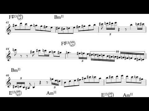 Michael Brecker's Solo on Pools by Don Grolnick from Select Live Under The Sky '89 - Transcription