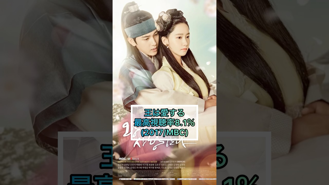 惜しくも視聴率が10％に届かなかった韓国時代劇① #韓国ドラマ #王は愛する #ノクドゥ伝 #七日の王妃 #還魂 #最愛の敵 #韓国時代劇