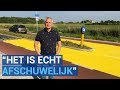 Peter is boos: hij heeft ineens een knalgeel vlak voor zijn huis