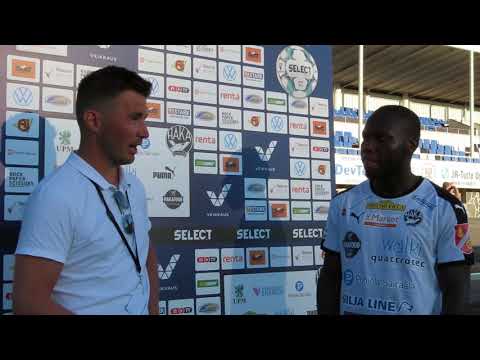 FC Haka - FC Inter 0-2 pelaajahaastattelussa Henri Malundama (26.7.2020)