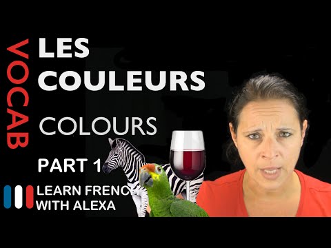 Colours in French Part 1 (basic French vocabulary from Learn French With Alexa)